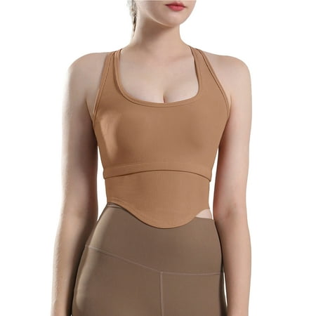 rygai Yoga Bra Breathable Gather Padded Shockproof Solid Color Push Up Scoop Neck High Elasticity Yoga Sports Vest for Gym Coffee L
rygai Yoga Bra Breathable Gather Padded Shockproof Solid Color Push Up Scoop Neck High Elasticity Yoga Sports Vest for Gym Coffee L