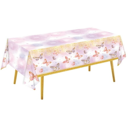 Carolilly Disposable Tablecloth Butterfly Printing Golden Trim Spring Theme Waterproof Table Linen
Carolilly Disposable Tablecloth Butterfly Printing Golden Trim Spring Theme Waterproof Table Linen