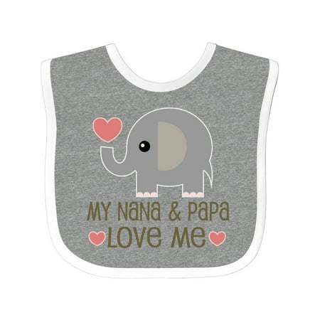 Inktastic My Nana and Papa Love Me Gift Baby Boy or Baby Girl Bib
Inktastic My Nana and Papa Love Me Gift Baby Boy or Baby Girl Bib