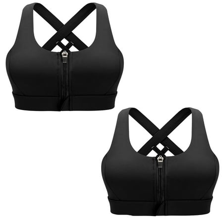 Sport Bra Zipper Front High Impact Sports Bras for Women Large Bust - Shockproof Fitness Gym Yoga Workout Running Push Up Plus Size Bra S-3XL(2-Packs)
Sport Bra Zipper Front High Impact Sports Bras for Women Large Bust - Shockproof Fitness Gym Yoga Workout Running Push Up Plus Size Bra S-3XL(2-Packs)