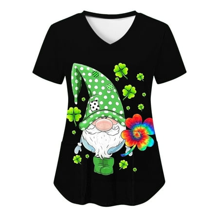 LWZWM St. Patrick s Day Scrub Tops for Women Cute Gnome 3D Print Nurse Working Uniforms V Neck Short Sleeve Holiday Shirt Teacher St Patricks Day Shirt V Neck Casual Short Sleeve Tops Black XL
LWZWM St. Patrick s Day Scrub Tops for Women Cute Gnome 3D Print Nurse Working Uniforms V Neck Short Sleeve Holiday Shirt Teacher St Patricks Day Shirt V Neck Casual Short Sleeve Tops Black XL
