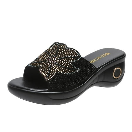 Rhinestones Slope heel Sandals for Women with Flower Ladies Shoes Fashion Comfortable Platform Wedge Heel Rhinestone Flower Fish Mouth Sandals Gold
Rhinestones Slope heel Sandals for Women with Flower Ladies Shoes Fashion Comfortable Platform Wedge Heel Rhinestone Flower Fish Mouth Sandals Gold