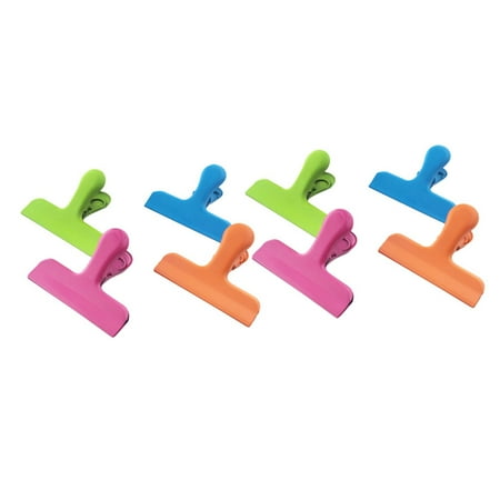 Stainless Steel Chip Bag Clips for Food Bags Coffee Kitchen Home and Office Paper 8(2 of Each Color)
Stainless Steel Chip Bag Clips for Food Bags Coffee Kitchen Home and Office Paper 8(2 of Each Color)