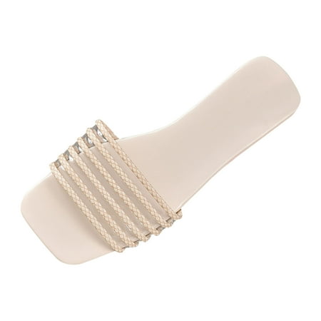 Fuzzy Slippers for Women Womens Slippers with Soles And Back Fashion Spring Summer Women Slippers Flat Bottom Square Toe Open Toe Lightweight Solid Color Simple Beach Style
Fuzzy Slippers for Women Womens Slippers with Soles And Back Fashion Spring Summer Women Slippers Flat Bottom Square Toe Open Toe Lightweight Solid Color Simple Beach Style