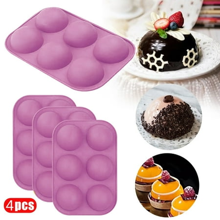 Ounabing Half Ball Sphere Silicone Cake Mold Muffin Chocolate Cookie Baking Mould Pan
Ounabing Half Ball Sphere Silicone Cake Mold Muffin Chocolate Cookie Baking Mould Pan