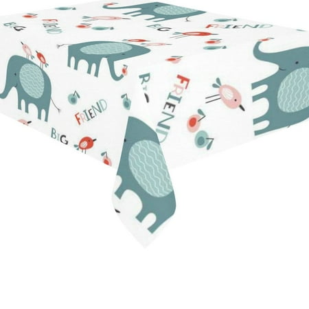 MYPOP Funny Animal Elephant Bird Cotton Linen Tablecloth Set 60x84 Inches - Cute Music Note Desk Table Cloth Cover for Holiday Party Decoration
MYPOP Funny Animal Elephant Bird Cotton Linen Tablecloth Set 60x84 Inches - Cute Music Note Desk Table Cloth Cover for Holiday Party Decoration