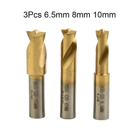 3pcs 6.5mm 8mm 10mm HSS CO Spot-Weld Cutter Welding Drill Bit Countersink Bit
3pcs 6.5mm 8mm 10mm HSS CO Spot-Weld Cutter Welding Drill Bit Countersink Bit