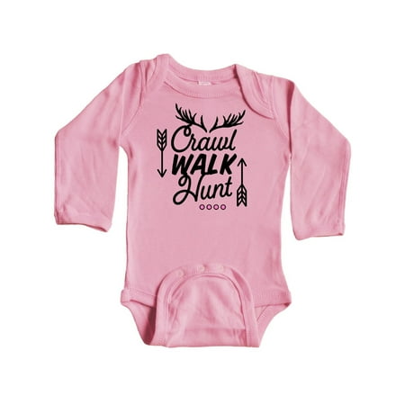 Inktastic Crawl Walk Hunt in Pink with Arrows and Antlers Gift Baby Boy or Baby Girl Long Sleeve Bodysuit
Inktastic Crawl Walk Hunt in Pink with Arrows and Antlers Gift Baby Boy or Baby Girl Long Sleeve Bodysuit
