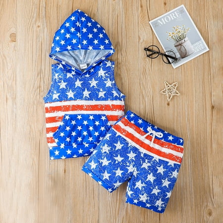 Hunpta Toddler Kids Boys Sleeveless Independence Day 4th Of July Stars Striped Printed Hooded Tops Shorts Outfits
Hunpta Toddler Kids Boys Sleeveless Independence Day 4th Of July Stars Striped Printed Hooded Tops Shorts Outfits
