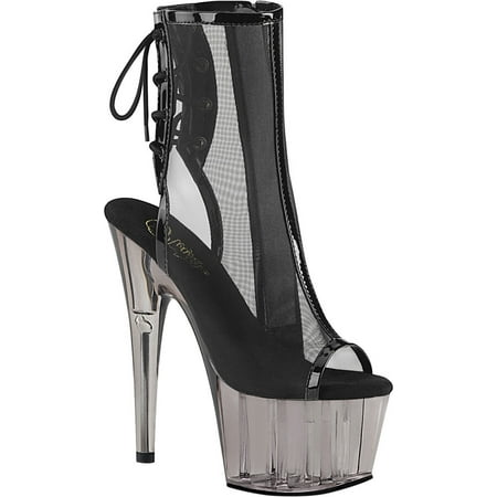 Women s Pleaser Adore 1018MSHT Heeled Open Toe Bootie