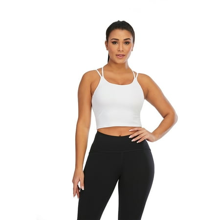Spaghetti Straps Bra Seamless Removable Padded Wirefree Gym Workout Fitness Yoga Sport Bras for Women
Spaghetti Straps Bra Seamless Removable Padded Wirefree Gym Workout Fitness Yoga Sport Bras for Women