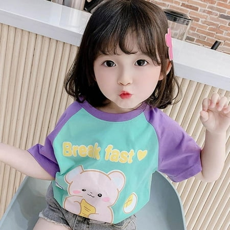 Summer Kids Clothes Baby Girls Cotton printed Cartoon Pig And Girl T-shirt Color Patchwork Shirt Clothing ClothesTop
Summer Kids Clothes Baby Girls Cotton printed Cartoon Pig And Girl T-shirt Color Patchwork Shirt Clothing ClothesTop