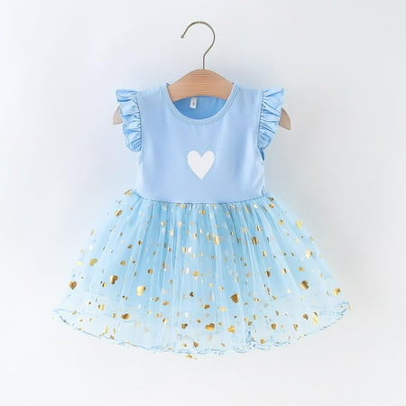 Dyfzdhu Girls Dress Baby Girls 6M-3Y Fly Sleeve Heart Printed Sequin Tulle Princess Dress
Dyfzdhu Girls Dress Baby Girls 6M-3Y Fly Sleeve Heart Printed Sequin Tulle Princess Dress