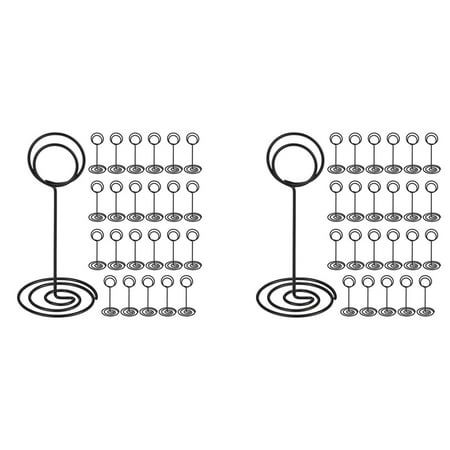 48 Pack Table Number Holder Wedding Table Name Card Holder Clips Picture Memo Note Photo Stand (Black)
48 Pack Table Number Holder Wedding Table Name Card Holder Clips Picture Memo Note Photo Stand (Black)