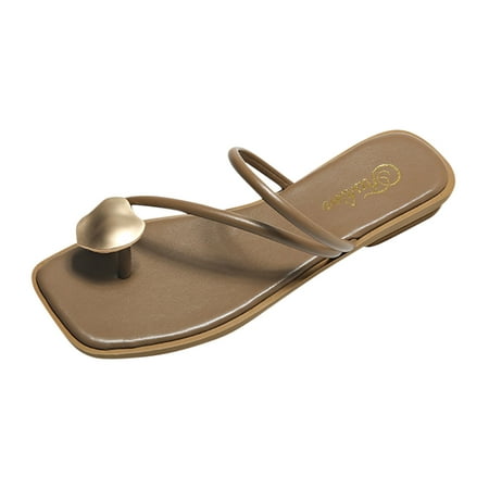 Kukoosong Flip Flops for Women Summer Women s Shoes Fashion Metal Buckle Flat Roman Clip Toe Casual Sandals Women Khaki 37
Kukoosong Flip Flops for Women Summer Women s Shoes Fashion Metal Buckle Flat Roman Clip Toe Casual Sandals Women Khaki 37