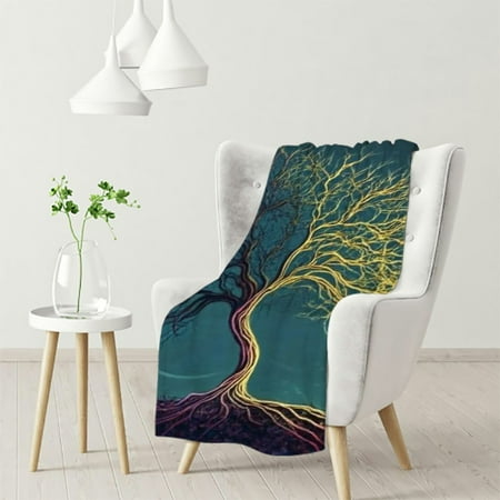 WHKANG Tree of Life Flannel Throw Blanket Cozy Lightweight Thick Colorful Tree Blanket - Birthday for Women Men and Kids Bedroom Living Room Couch Sofa Decor 40x50in
WHKANG Tree of Life Flannel Throw Blanket Cozy Lightweight Thick Colorful Tree Blanket - Birthday for Women Men and Kids Bedroom Living Room Couch Sofa Decor 40x50in