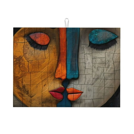 Sigee Abstract Colorful Duality for Dish Drying Mat for Kitchen Counter Premium Kitchen Drying Mat 18 x 24 Dish Drying Pad
Sigee Abstract Colorful Duality for Dish Drying Mat for Kitchen Counter Premium Kitchen Drying Mat 18 x 24 Dish Drying Pad