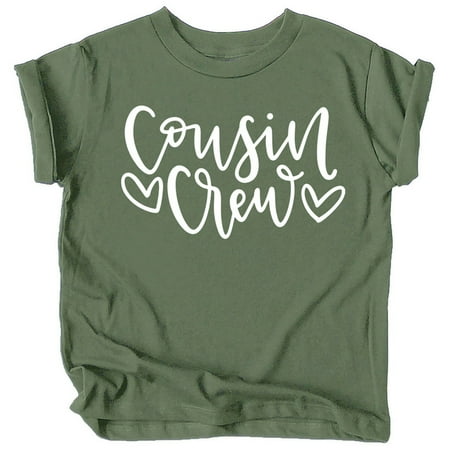 Cousin Crew Heart T-Shirts and Bodysuits for Baby and Toddler Girls Fun Family Outfits Military Green Shirt
Cousin Crew Heart T-Shirts and Bodysuits for Baby and Toddler Girls Fun Family Outfits Military Green Shirt