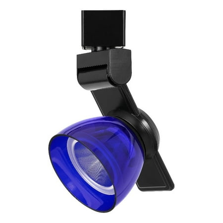 Cal Lighting HT-999-LED Plastic Track Fixture in Black/Clear Blue