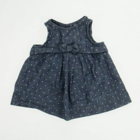 

Pre-owned Gap Girls Blue Dress size: 0-3 Months