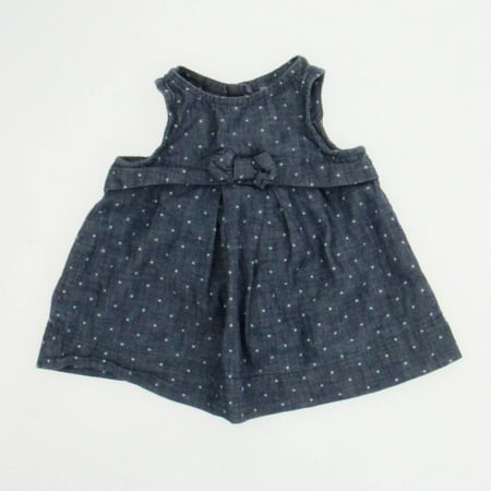 Pre-owned Gap Girls Blue Dress size: 0-3 Months
