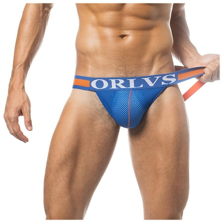 Umitay Men Double Thong Panties fascinating Solid Brief Thong Breathable Underpants