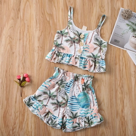 Toddler Kids Baby Girl Clothes Flowers Print Sleeveless T-shirt Tops+Shorts Pants Outfits Set 0-5Y
Toddler Kids Baby Girl Clothes Flowers Print Sleeveless T-shirt Tops+Shorts Pants Outfits Set 0-5Y