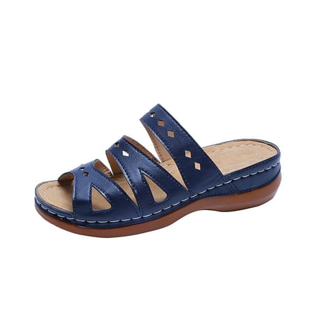 Womens Leisure Vacation Comfortable Hollow Open Toe Wedge Beach Sandals Summer Open Toe Slide Sandals Comfortable Flats Flip-Flops Sandal Casual Platforms Wedge Sandals Heeled Sandals A38885
Womens Leisure Vacation Comfortable Hollow Open Toe Wedge Beach Sandals Summer Open Toe Slide Sandals Comfortable Flats Flip-Flops Sandal Casual Platforms Wedge Sandals Heeled Sandals A38885