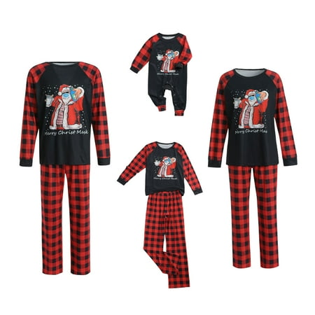 Suanret Matching Family Christmas Pajamas Set Holiday Plaid Santa Print Sleepwear Xmas Pjs Set for Family Couples and Kids
Suanret Matching Family Christmas Pajamas Set Holiday Plaid Santa Print Sleepwear Xmas Pjs Set for Family Couples and Kids