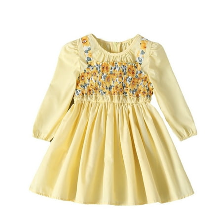 5t Dress Pale Rose Dress Toddler Girls Summer Dress Long Sleeve Princess Dress Yellow Flower Prints Outwear Easter Dress Dresses for Women And Girls
5t Dress Pale Rose Dress Toddler Girls Summer Dress Long Sleeve Princess Dress Yellow Flower Prints Outwear Easter Dress Dresses for Women And Girls