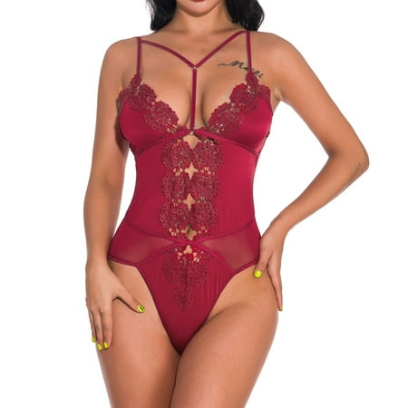Zuwimk Lingerie For Women Naughty Women Floral Lace Harness Lingerie Bodysuit One Piece Teddy M
Zuwimk Lingerie For Women Naughty Women Floral Lace Harness Lingerie Bodysuit One Piece Teddy M