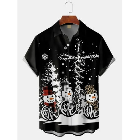 MLFU Adult Christmas Series Shirt Button Down Short Sleeve Novelty Chest Pocket Hawaii Shirts Front-Pocket Costume Sizes Kids-Adult Unisex
MLFU Adult Christmas Series Shirt Button Down Short Sleeve Novelty Chest Pocket Hawaii Shirts Front-Pocket Costume Sizes Kids-Adult Unisex