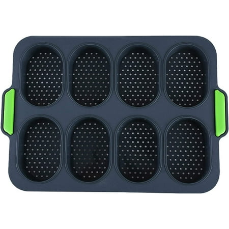 WYJ Mini Baguette Baking Tray Silicone French Bread Mold 8 Holes Bread Baguette Pan Non Stick DIY Oval Loaf Pan with Handles-0614
WYJ Mini Baguette Baking Tray Silicone French Bread Mold 8 Holes Bread Baguette Pan Non Stick DIY Oval Loaf Pan with Handles-0614