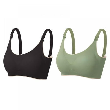 Womens Maternity Pregnancy Seamless Breastfeeding Bras - Ultra Comfort Maternity Smooth Wireless Sleeping Bralette(2-Packs)
Womens Maternity Pregnancy Seamless Breastfeeding Bras - Ultra Comfort Maternity Smooth Wireless Sleeping Bralette(2-Packs)