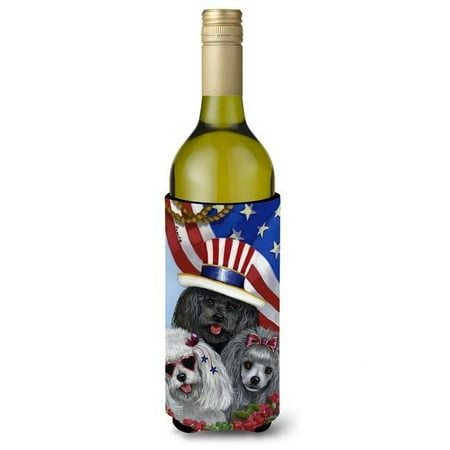 24 oz Poodle USA Wine Bottle Hugger