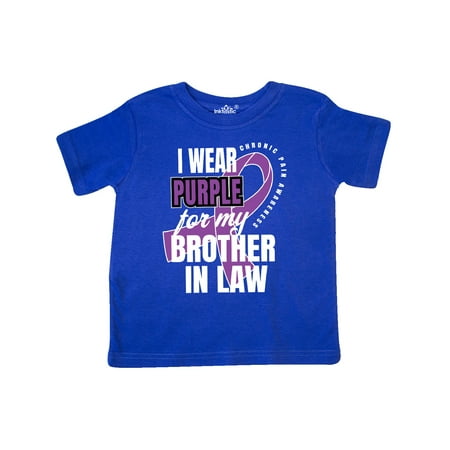 Inktastic Chronic Pain I Wear Purple For My Brother in Law Gift Toddler Boy or Toddler Girl T-Shirt
Inktastic Chronic Pain I Wear Purple For My Brother in Law Gift Toddler Boy or Toddler Girl T-Shirt