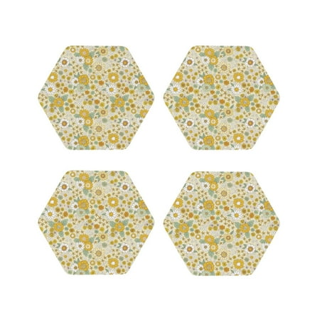Fuzoiu Cute Sunflower Print Leather Coasters Set Drink Coasters Set of 4 for Tabletop Protection Durable PVC Coasters Home Décor and Housewarming Gift-Hexagon
Fuzoiu Cute Sunflower Print Leather Coasters Set Drink Coasters Set of 4 for Tabletop Protection Durable PVC Coasters Home Décor and Housewarming Gift-Hexagon