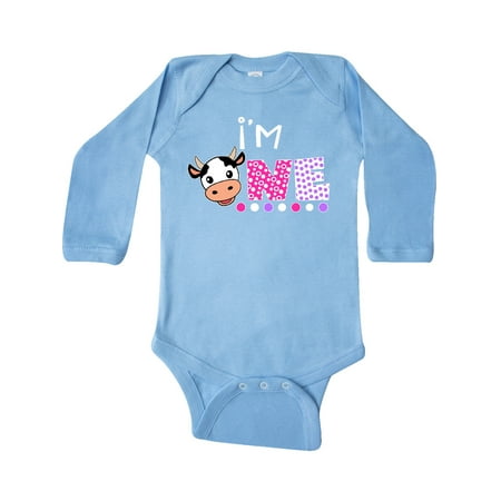 Inktastic I m 1 Cute Cow and Polka Dots Gift Baby Boy or Baby Girl Long Sleeve Bodysuit
Inktastic I m 1 Cute Cow and Polka Dots Gift Baby Boy or Baby Girl Long Sleeve Bodysuit