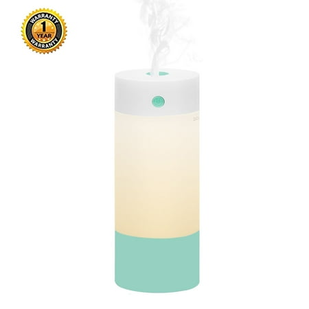Sbode Humidifier 250mL Cool Mist Ultrasonic Humidifier for Babies Bedroom Green