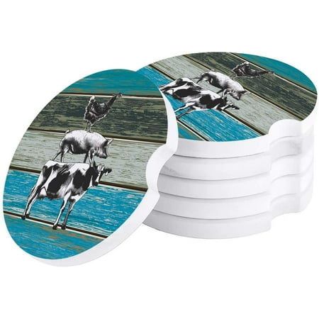 KXMDXA Farm Vintage Wood Grain Set of 4 Car Coaster for Drinks Absorbent Ceramic Stone Coasters Cup Mat with Cork Base for Home Kitchen Room Coffee Table Bar Decor
KXMDXA Farm Vintage Wood Grain Set of 4 Car Coaster for Drinks Absorbent Ceramic Stone Coasters Cup Mat with Cork Base for Home Kitchen Room Coffee Table Bar Decor