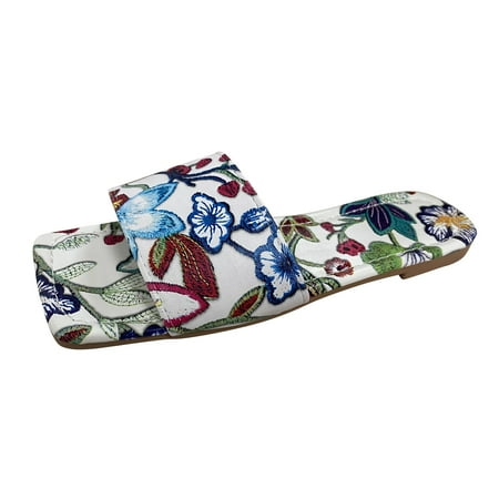 Youmylove Women Slippers Fashion Embroidery Printed Large Size Flat Fish Mouth Slippers Sandals Leisure Ladies Cozy Daily Walking
Youmylove Women Slippers Fashion Embroidery Printed Large Size Flat Fish Mouth Slippers Sandals Leisure Ladies Cozy Daily Walking