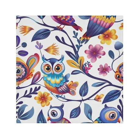 JSTEL Rainbow Owl Cartoon Cloth Napkins Set of 1 20x20 Inch Washable and Reusable Napkin for Decoupage Dinner Party Everyday Use
JSTEL Rainbow Owl Cartoon Cloth Napkins Set of 1 20x20 Inch Washable and Reusable Napkin for Decoupage Dinner Party Everyday Use