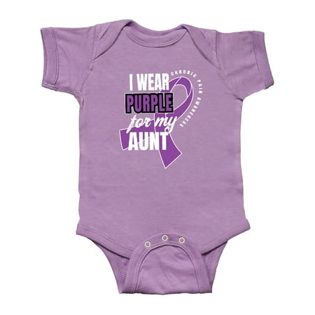 Inktastic Chronic Pain I Wear Purple For My Aunt Gift Baby Boy or Baby Girl Bodysuit
Inktastic Chronic Pain I Wear Purple For My Aunt Gift Baby Boy or Baby Girl Bodysuit