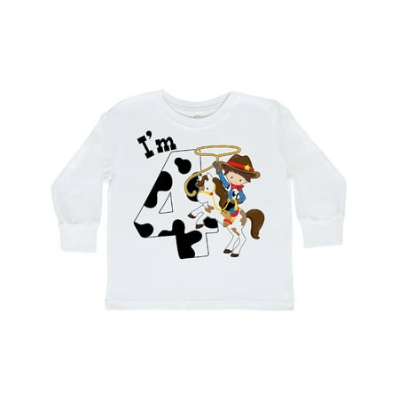 Inktastic I m Four-cowboy riding horse birthday Gift Toddler Boy Girl Long Sleeve T-Shirt
Inktastic I m Four-cowboy riding horse birthday Gift Toddler Boy Girl Long Sleeve T-Shirt