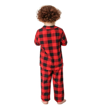 Tmosphere Christmas Pajamas Matching Family Plaid Sleepwear Long Sleeve Holiday Xmas Loungewear Homewear Boy 2Y BOY 2Y