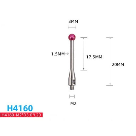 Fule m2 ball cmm thread and cnc measuring probe stylus point contact