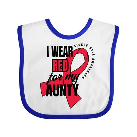 Inktastic Sickle Cell Awareness I Wear Red For My Aunty Gift Baby Boy or Baby Girl Bib
Inktastic Sickle Cell Awareness I Wear Red For My Aunty Gift Baby Boy or Baby Girl Bib