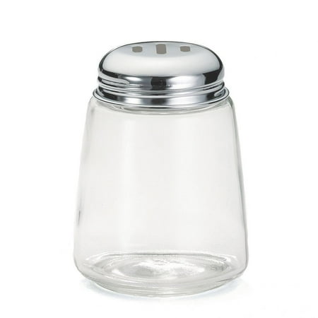TableCraft 262 Modern Glass 8 Oz. Shaker with Perforated Lid