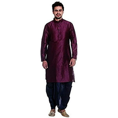 Royal Kurta Mens Cotton Silk Kurta Dhoti