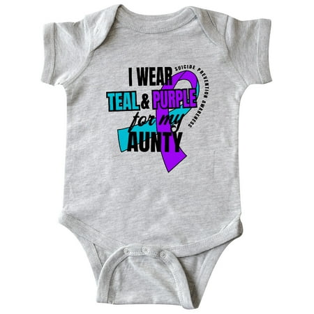 Inktastic Suicide Prevention I Wear Teal and Purple for My Aunty Gift Baby Boy or Baby Girl Bodysuit
Inktastic Suicide Prevention I Wear Teal and Purple for My Aunty Gift Baby Boy or Baby Girl Bodysuit